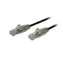 Startech 1 ft Cat6 Slim Ethernet Cable - Black N6PAT1BKS